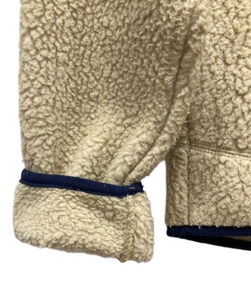 Patagonia（パタゴニア）Patagonia (パタゴニア) レトロパイルジャケット ベージュ×ネイビー サイズ:SIZE Sの古着・服飾アイテム
