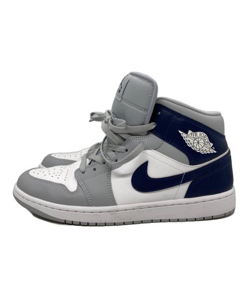 NIKE（ナイキ）NIKE (ナイキ) Air Jordan 1 Mid ネイビー×グレー サイズ:28の古着・服飾アイテム