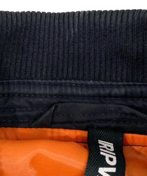 ripvanwinkle（リップヴァンウィンクル）ripvanwinkle (リップヴァンウィンクル) LONG MA-1 JACKET ブラック サイズ:SIZE 3の古着・服飾アイテム