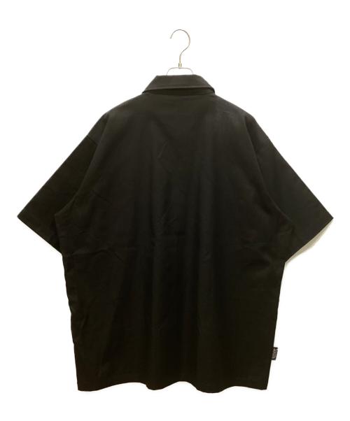 LOWLOW STREETWEAR（LOWLOW STREETWEAR）LOWLOW STREETWEAR (LOWLOW STREETWEAR) ジップシャツ ブラック サイズ:XXLの古着・服飾アイテム