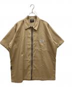 LOWLOW STREETWEARLOWLOW STREETWEAR）の古着「ジップシャツ」｜ベージュ