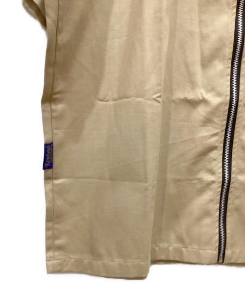 LOWLOW STREETWEAR（LOWLOW STREETWEAR）LOWLOW STREETWEAR (LOWLOW STREETWEAR) ジップシャツ ベージュ サイズ:Lの古着・服飾アイテム