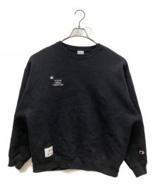 Champion×WTAPS（チャンピオン×ダブルタップス）の古着「クルーネックスウェット」｜ブラック