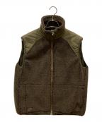 orSlowオアスロウ）の古着「ボアフリースベスト」｜ブラウン
