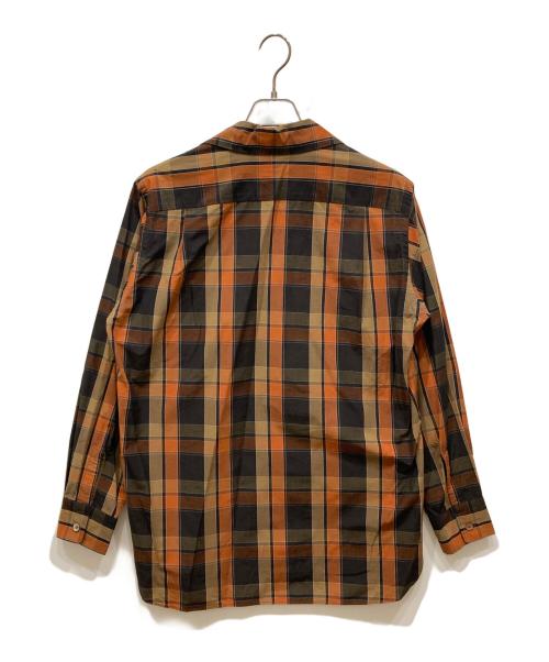 KAPTAIN SUNSHINE（キャプテンサンシャイン）KAPTAIN SUNSHINE (キャプテンサンシャイン) BEAMS PLUS (ビームスプラス) 別注チェックオープンカラーシャツ ブラウン サイズ:Sの古着・服飾アイテム