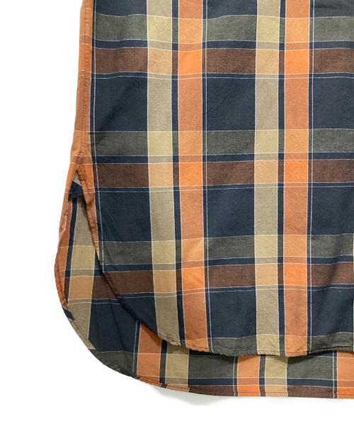 KAPTAIN SUNSHINE（キャプテンサンシャイン）KAPTAIN SUNSHINE (キャプテンサンシャイン) BEAMS PLUS (ビームスプラス) 別注チェックオープンカラーシャツ ブラウン サイズ:Sの古着・服飾アイテム