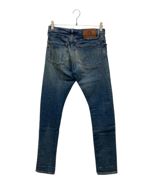 Hysteric Glamour（ヒステリックグラマー）Hysteric Glamour (ヒステリックグラマー) SP加工スタッズストレッチデニムパンツ インディゴ サイズ:SIZE 29の古着・服飾アイテム