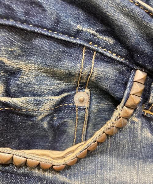 Hysteric Glamour（ヒステリックグラマー）Hysteric Glamour (ヒステリックグラマー) SP加工スタッズストレッチデニムパンツ インディゴ サイズ:SIZE 29の古着・服飾アイテム