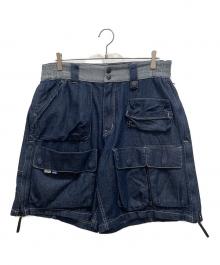 LAKH×Lafayette（ラク×ラファイエット）の古着「Ten Pocket Cargo Shorts Denim」｜インディゴ