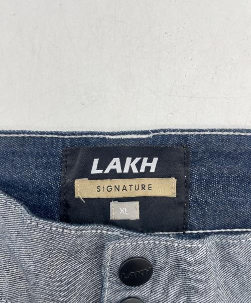 LAKH（ラク）LAKH (ラク) Lafayette (ラファイエット) Ten Pocket Cargo Shorts Denim インディゴ サイズ:SIZE XLの古着・服飾アイテム