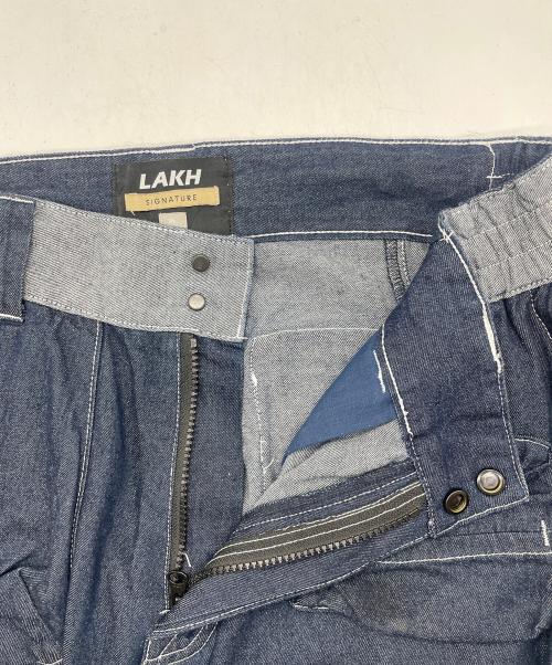 LAKH（ラク）LAKH (ラク) Lafayette (ラファイエット) Ten Pocket Cargo Shorts Denim インディゴ サイズ:SIZE XLの古着・服飾アイテム