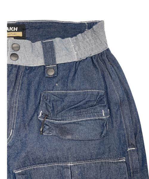 LAKH（ラク）LAKH (ラク) Lafayette (ラファイエット) Ten Pocket Cargo Shorts Denim インディゴ サイズ:SIZE XLの古着・服飾アイテム