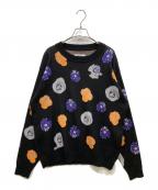 FUCKING AWESOMEファッキンオーサム）の古着「BOTANICAL KNITTED SWEATER」｜ブラック