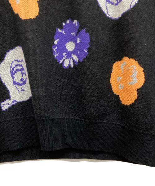 FUCKING AWESOME（ファッキンオーサム）FUCKING AWESOME (ファッキンオーサム) BOTANICAL KNITTED SWEATER ブラック サイズ:SIZE Lの古着・服飾アイテム