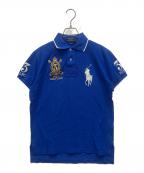 POLO RALPH LAURENポロ・ラルフローレン）の古着「ビックポニーエンブレムポロシャツ」｜ブルー