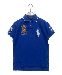 POLO RALPH LAUREN（ポロ・ラルフローレン）の古着「ビックポニーエンブレムポロシャツ」｜ブルー