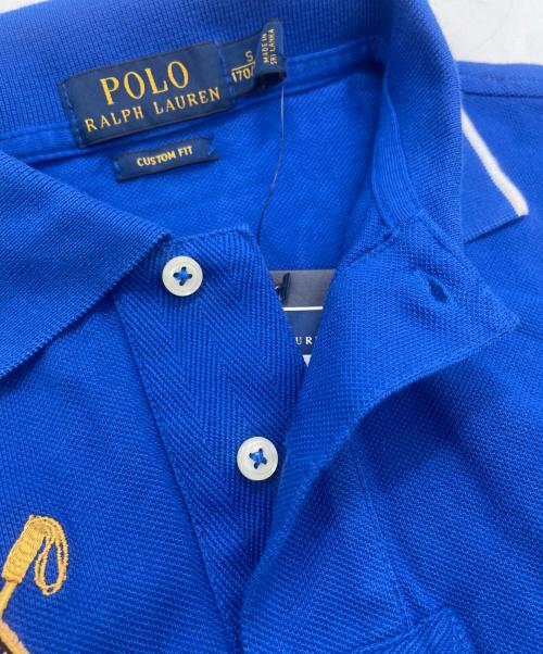 POLO RALPH LAUREN（ポロ・ラルフローレン）POLO RALPH LAUREN (ポロ・ラルフローレン) ビックポニーエンブレムポロシャツ ブルー サイズ:Sの古着・服飾アイテム