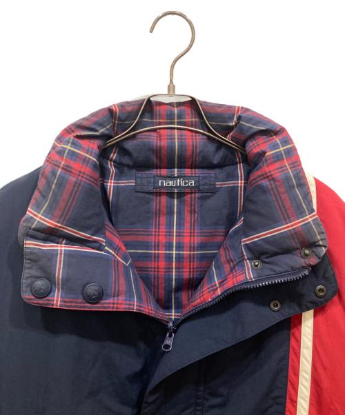 NAUTICA（ノーティカ）NAUTICA (ノーティカ) ダウンジャケット レッド×ネイビー サイズ:XLの古着・服飾アイテム