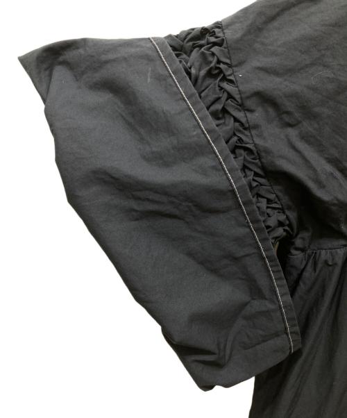 merlette（マーレット）Merlette (マーレット) スタンドネック スモッキングスリーブワンピース ネイビー サイズ:SIZE XSの古着・服飾アイテム