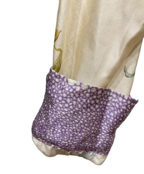 forte forte（フォルテ・フォルテ）forte forte (フォルテ・フォルテ) 花柄シルクワンピース ベージュ サイズ:1の古着・服飾アイテム