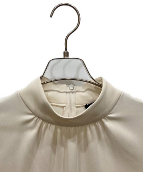 theory（セオリー）theory (セオリー) クラッシッククレープスタンドカラーブラウス アイボリー サイズ:Mの古着・服飾アイテム