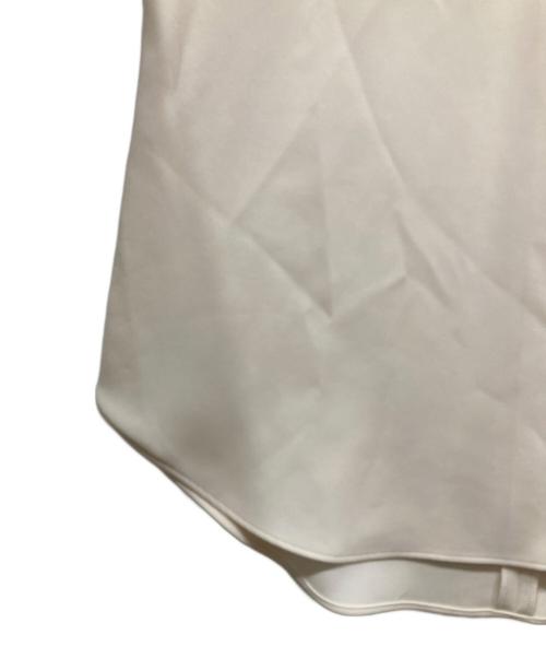 theory（セオリー）theory (セオリー) クラッシッククレープスタンドカラーブラウス アイボリー サイズ:Mの古着・服飾アイテム