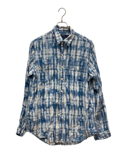 POLO RALPH LAUREN（ポロ・ラルフローレン）POLO RALPH LAUREN (ポロ・ラルフローレン) ダイダイシャツ ブルー サイズ:Ⅿの古着・服飾アイテム