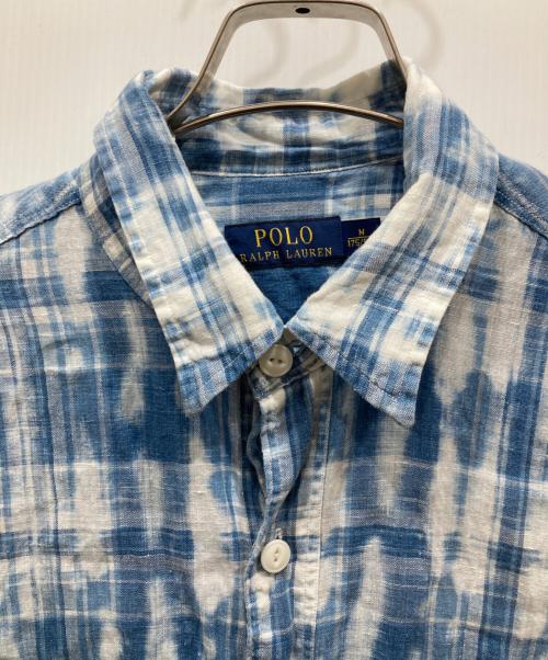 POLO RALPH LAUREN（ポロ・ラルフローレン）POLO RALPH LAUREN (ポロ・ラルフローレン) ダイダイシャツ ブルー サイズ:Ⅿの古着・服飾アイテム