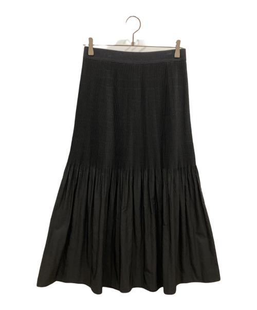 KALLMEYER（カルメイヤー）KALLMEYER (カルメイヤー) ロングプリーツスカート ブラック サイズ:Ⅿ 未使用品の古着・服飾アイテム