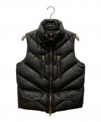 SHARE SPIRITシェアスピリット）の古着「ラムレザーダウンベスト」｜ブラック