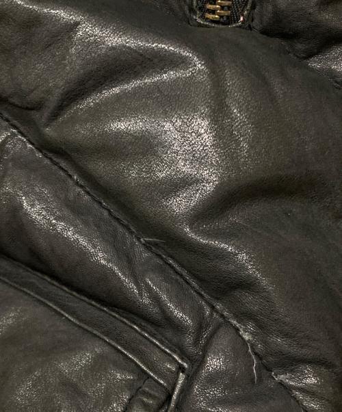 SHARE SPIRIT（シェアスピリット）SHARE SPIRIT (シェアスピリット) ラムレザーダウンベスト ブラック サイズ:Lの古着・服飾アイテム