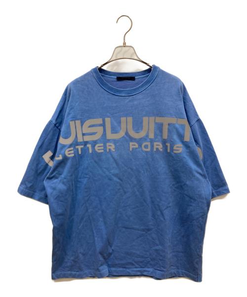 LOUIS VUITTON（ルイ ヴィトン）LOUIS VUITTON (ルイ ヴィトン) リフレクティブロゴTシャツ ブルー サイズ:Ⅿの古着・服飾アイテム