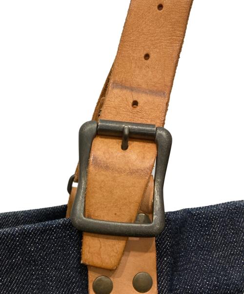 MOMOTARO JEANS（桃太郎ジーンズ）MOMOTARO JEANS (桃太郎ジーンズ) MOMO KOJIMAプリントトートバッグ インディゴの古着・服飾アイテム