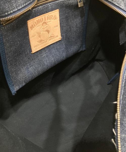MOMOTARO JEANS（桃太郎ジーンズ）MOMOTARO JEANS (桃太郎ジーンズ) MOMO KOJIMAプリントトートバッグ インディゴの古着・服飾アイテム