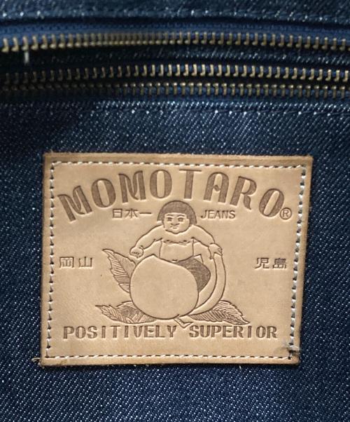 MOMOTARO JEANS（桃太郎ジーンズ）MOMOTARO JEANS (桃太郎ジーンズ) MOMO KOJIMAプリントトートバッグ インディゴの古着・服飾アイテム
