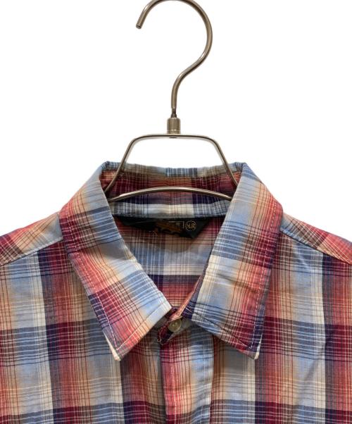 LEE（リー）LEE (リー) ウエスタンチェックシャツ ブルー サイズ:MRの古着・服飾アイテム