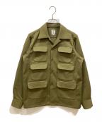 South2 West8サウスツー ウエストエイト）の古着「6POCKET CLASSIC SHIRT」｜カーキ