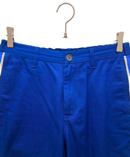 GUCCI（グッチ）GUCCI (グッチ) サイドライン コットンカジュアルトラウザーズ ブルー サイズ:SIZE 44の古着・服飾アイテム