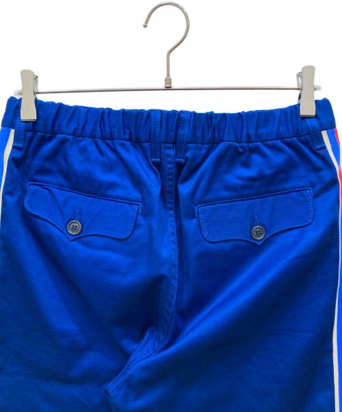GUCCI（グッチ）GUCCI (グッチ) サイドライン コットンカジュアルトラウザーズ ブルー サイズ:SIZE 44の古着・服飾アイテム
