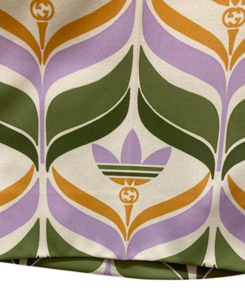GUCCI（グッチ）GUCCI (グッチ) adidas (アディダス) トレフォイル プリント ショートパンツ アイボリー×グリーン サイズ:SIZE 44 未使用品の古着・服飾アイテム