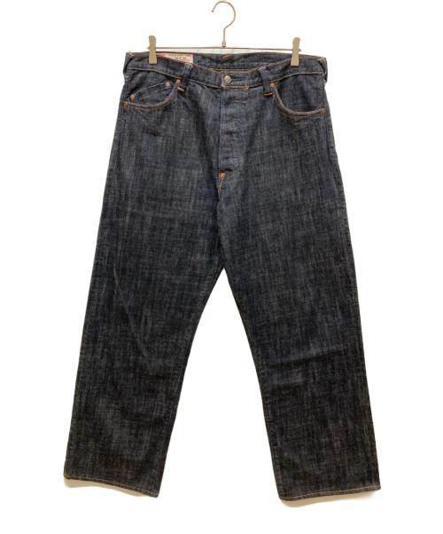 YAMANE（ヤマネ）YAMANE (ヤマネ) ペイントデニムパンツ インディゴ サイズ:SIZE 36×34の古着・服飾アイテム
