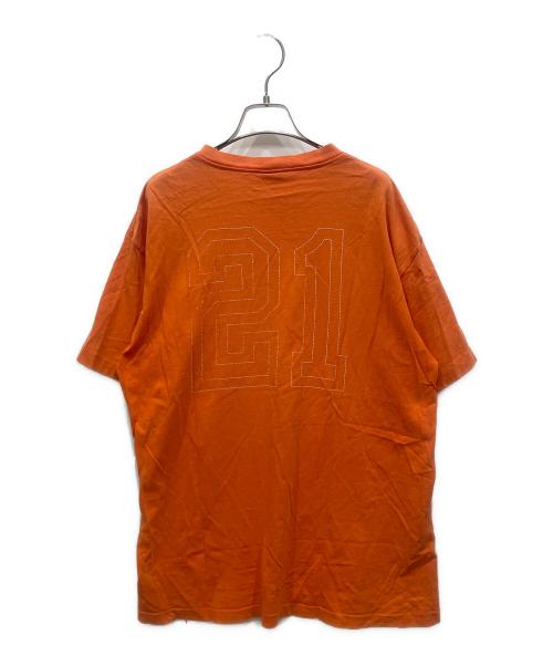 stussy（ステューシー）stussy (ステューシー) プリントTシャツ オレンジ サイズ:Ⅼの古着・服飾アイテム