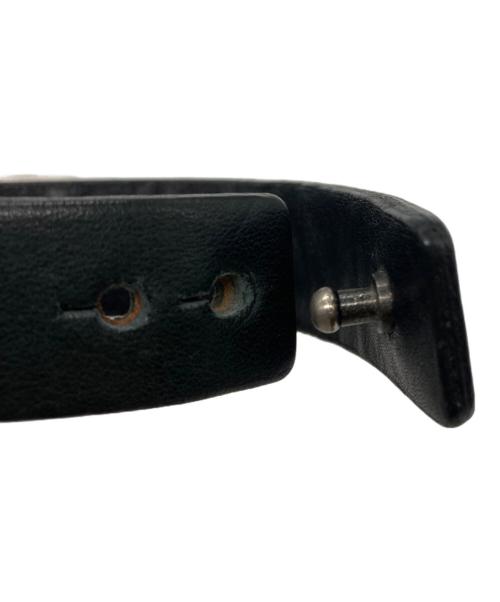 Hysteric Glamour（ヒステリックグラマー）Hysteric Glamour (ヒステリックグラマー) スタッズ レザー バングル ブラックの古着・服飾アイテム