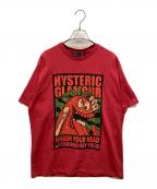 Hysteric Glamourヒステリックグラマー）の古着「SMASH YOUR HEAD SBM Tシャツ」｜レッド