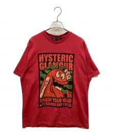 Hysteric Glamour（ヒステリックグラマー）の古着「SMASH YOUR HEAD SBM Tシャツ」｜レッド