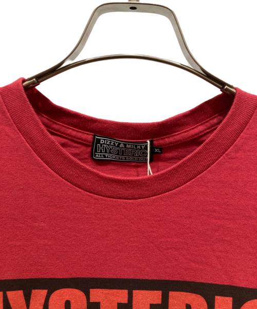 Hysteric Glamour（ヒステリックグラマー）Hysteric Glamour (ヒステリックグラマー) SMASH YOUR HEAD SBM Tシャツ レッド サイズ:SIZE XL 未使用品の古着・服飾アイテム