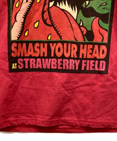 Hysteric Glamour（ヒステリックグラマー）Hysteric Glamour (ヒステリックグラマー) SMASH YOUR HEAD SBM Tシャツ レッド サイズ:SIZE XL 未使用品の古着・服飾アイテム