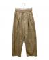 Hysteric Glamour（ヒステリックグラマー）の古着「ハイウエストワイドタックパンツ」｜ベージュ