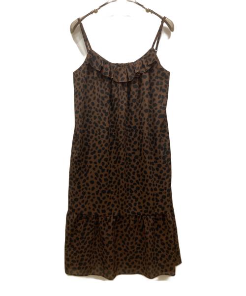 Hysteric Glamour（ヒステリックグラマー）Hysteric Glamour (ヒステリックグラマー) CHEETAH柄 キャミソールワンピース ブラウン サイズ:SIZE Freeの古着・服飾アイテム