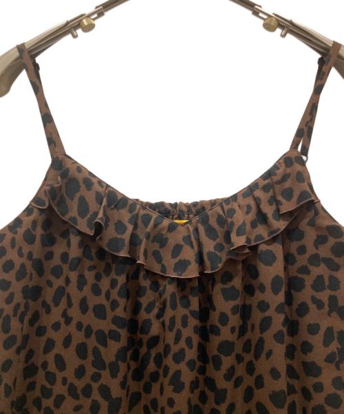 Hysteric Glamour（ヒステリックグラマー）Hysteric Glamour (ヒステリックグラマー) CHEETAH柄 キャミソールワンピース ブラウン サイズ:SIZE Freeの古着・服飾アイテム